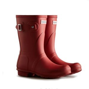 Hunter Original Short Rain Boots - Military Red